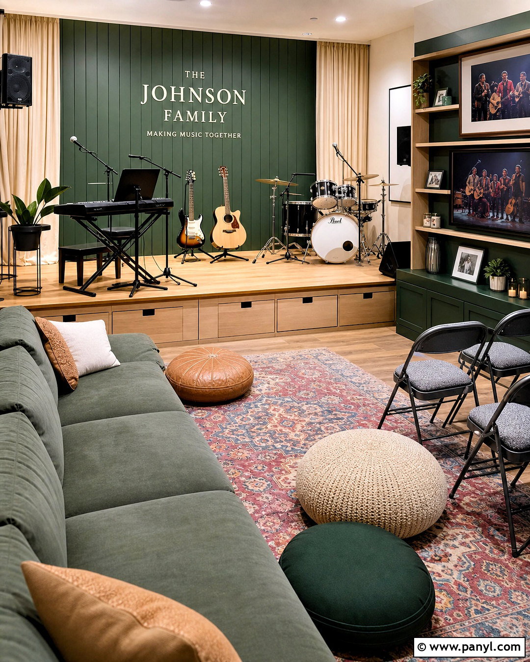 Family Performance Music Room - 20 family music room ideas