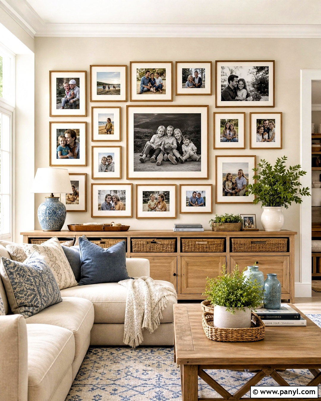 Family Photo Gallery Wall - 20 gallery wall ideas
