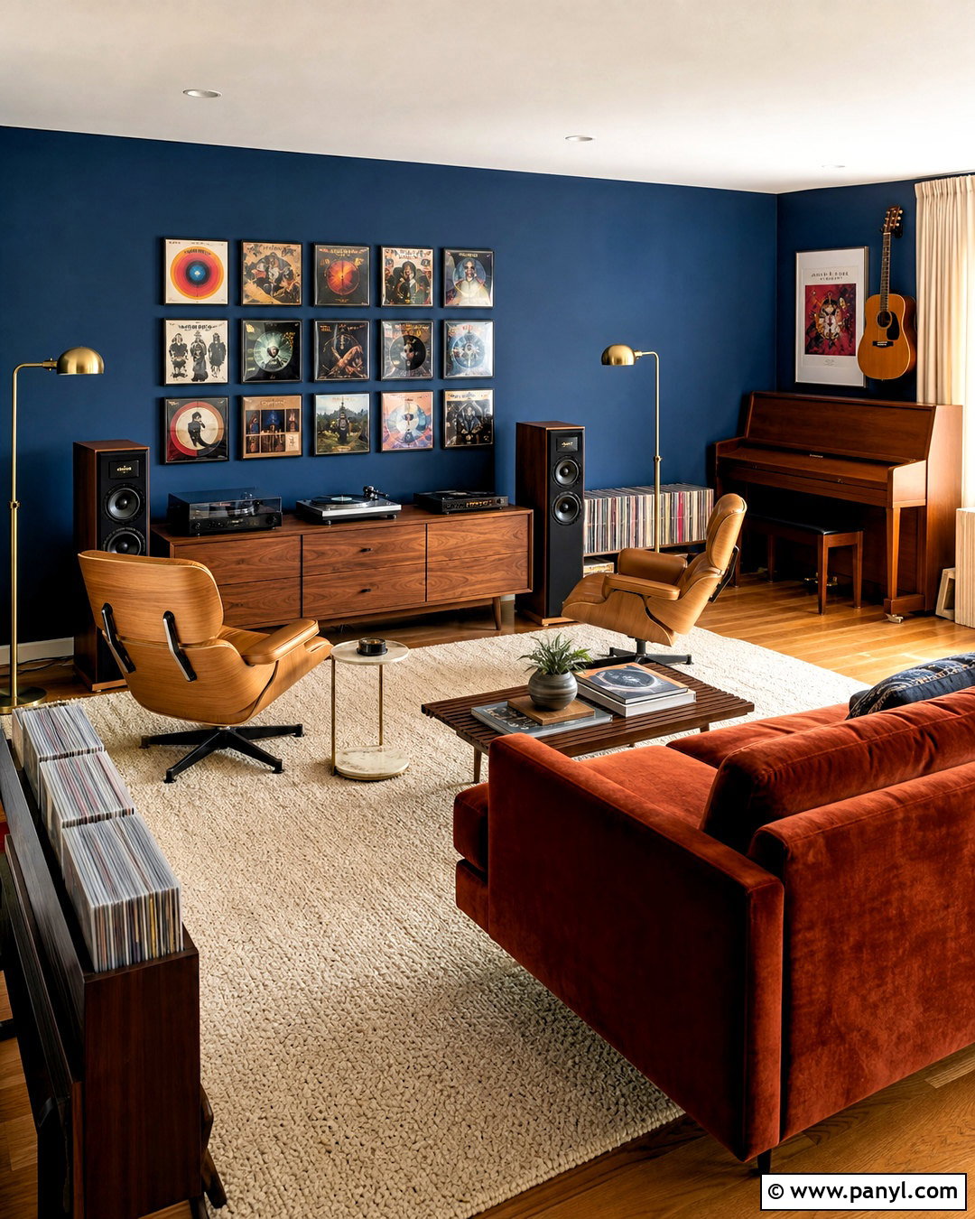 Family Record Listening Room - 20 family music room ideas