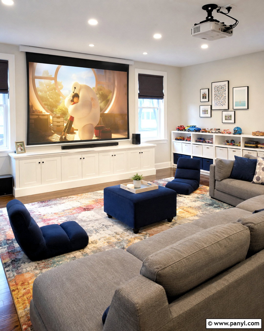 Family Room Projector Setup - 20 projector setup ideas