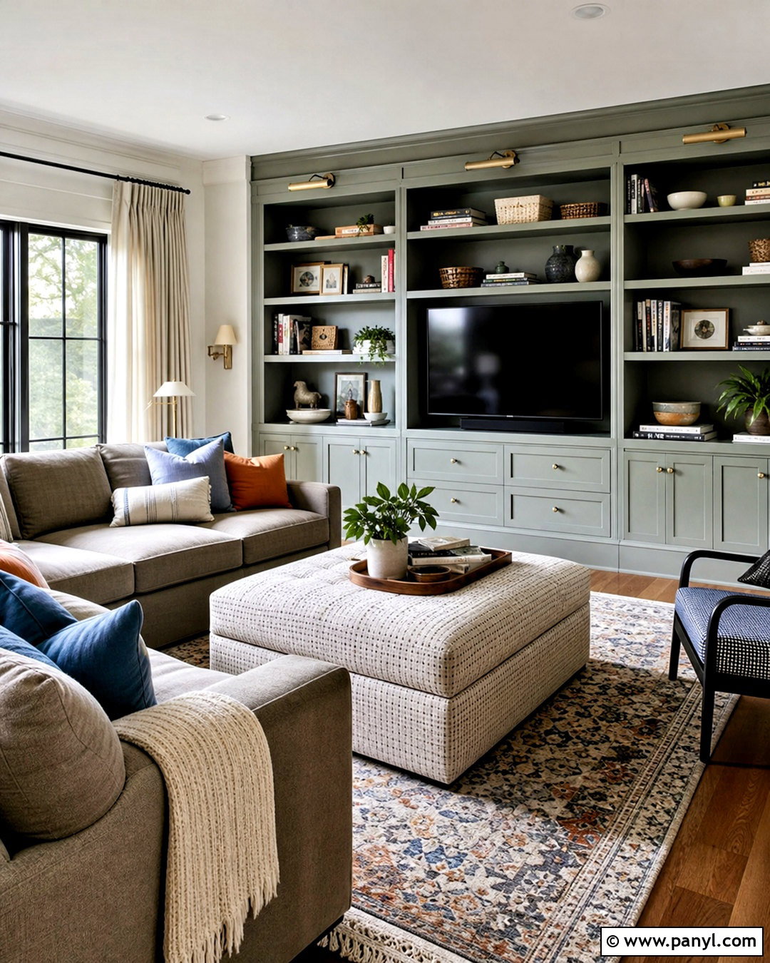 Family Room With Built-In Storage - 20 family room design ideas