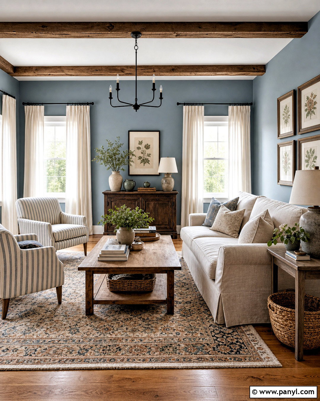 20 Blue Grey Living Room Walls for a Calm, Modern Style
