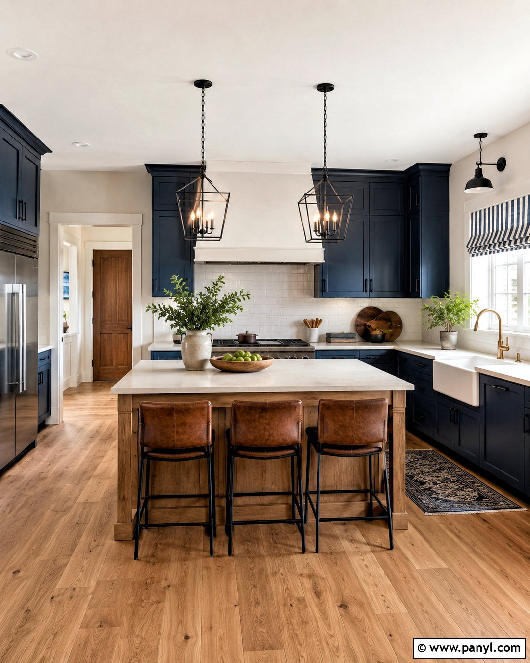 Farmhouse Blue Kitchen - 20 moody blue kitchen ideas