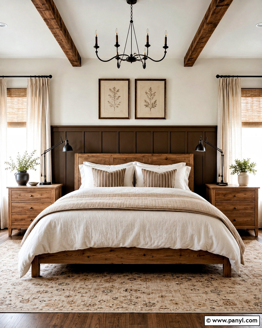 Farmhouse Chocolate Brown Bedroom - 20 chocolate brown bedroom ideas