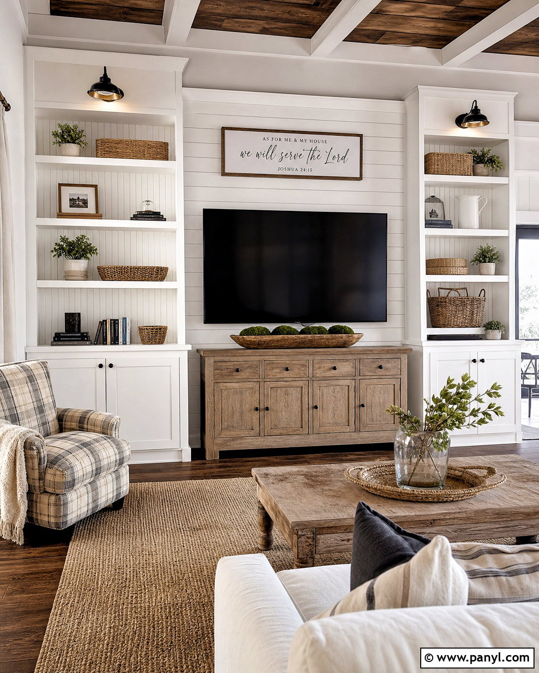 Farmhouse Family Room TV Wall - 20 family room tv wall ideas