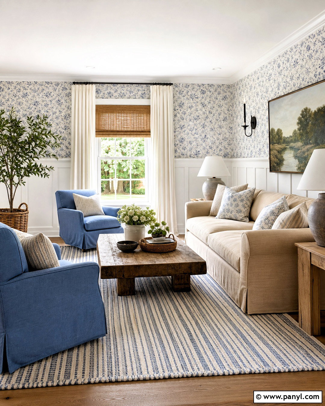 Farmhouse Floral Wallpaper Living Room - 20 floral wallpaper living room ideas