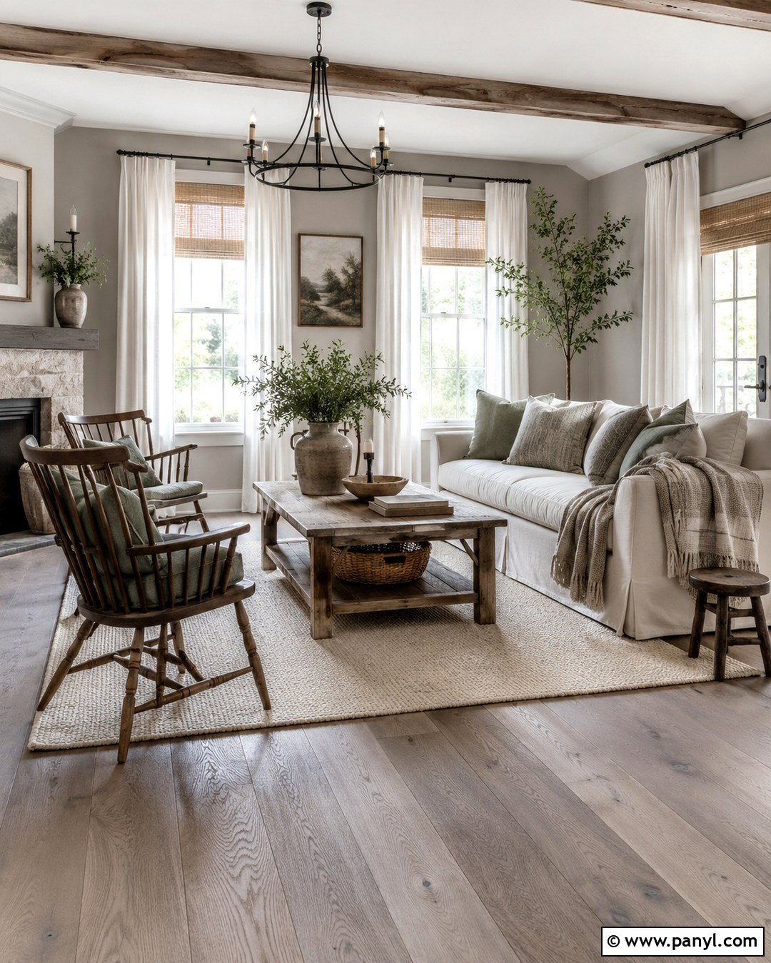 Farmhouse Gray Interior - 20 Gray Walls Gray Floors