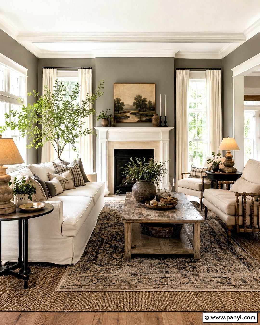 Farmhouse Gray Walls With White Trim - 20 White Trim With Gray Walls