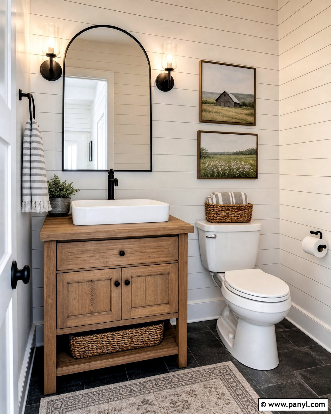Farmhouse Half Bathroom - 20 half bathroom design ideas