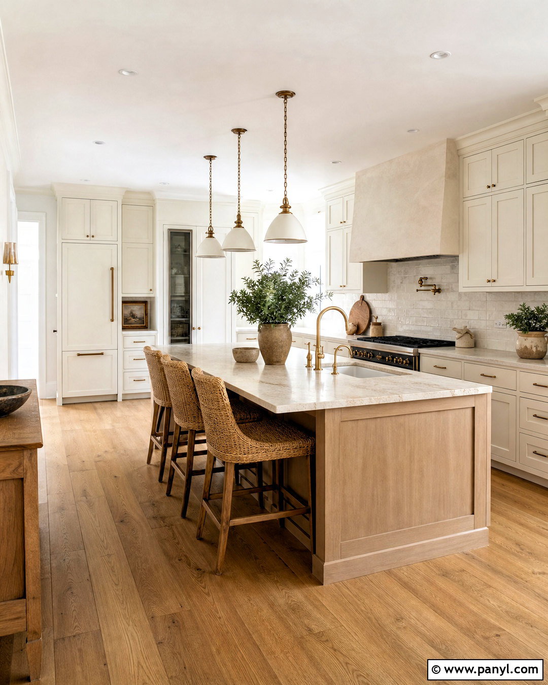 Farmhouse Kitchen With Large Island - 20 modern farmhouse kitchens