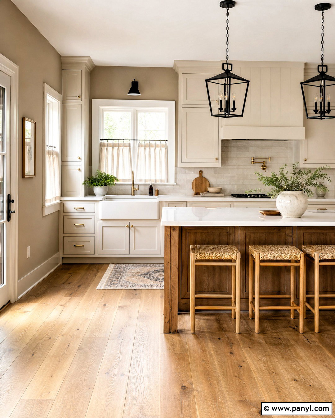Farmhouse Kitchen With Taupe Walls - 20 taupe kitchen walls