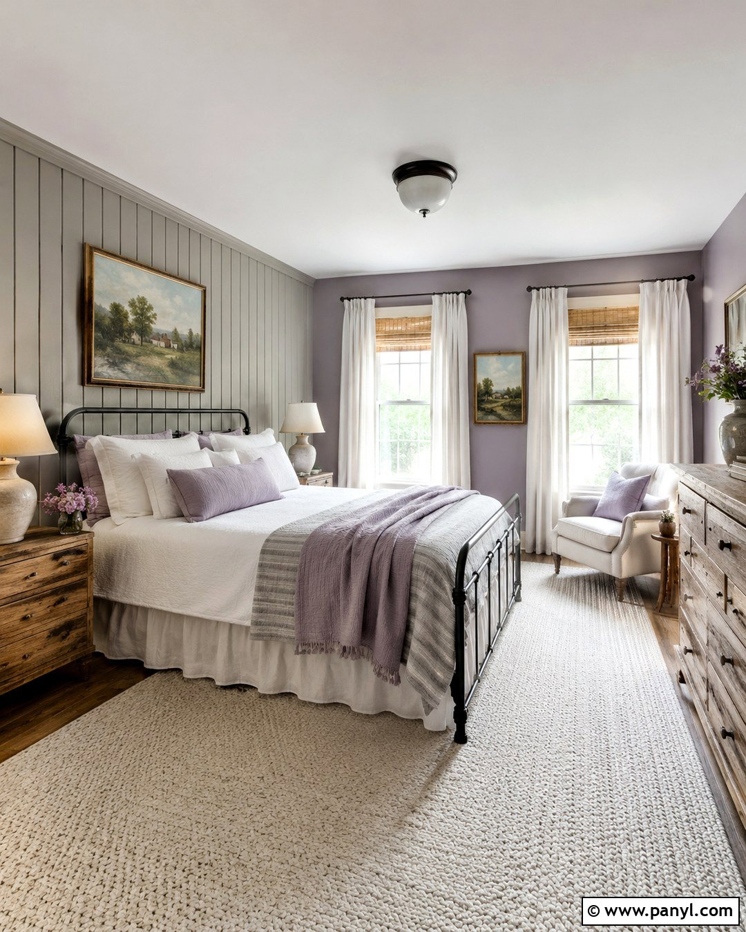 Farmhouse Lavender And Grey Bedroom Walls - 20 lavender and grey walls