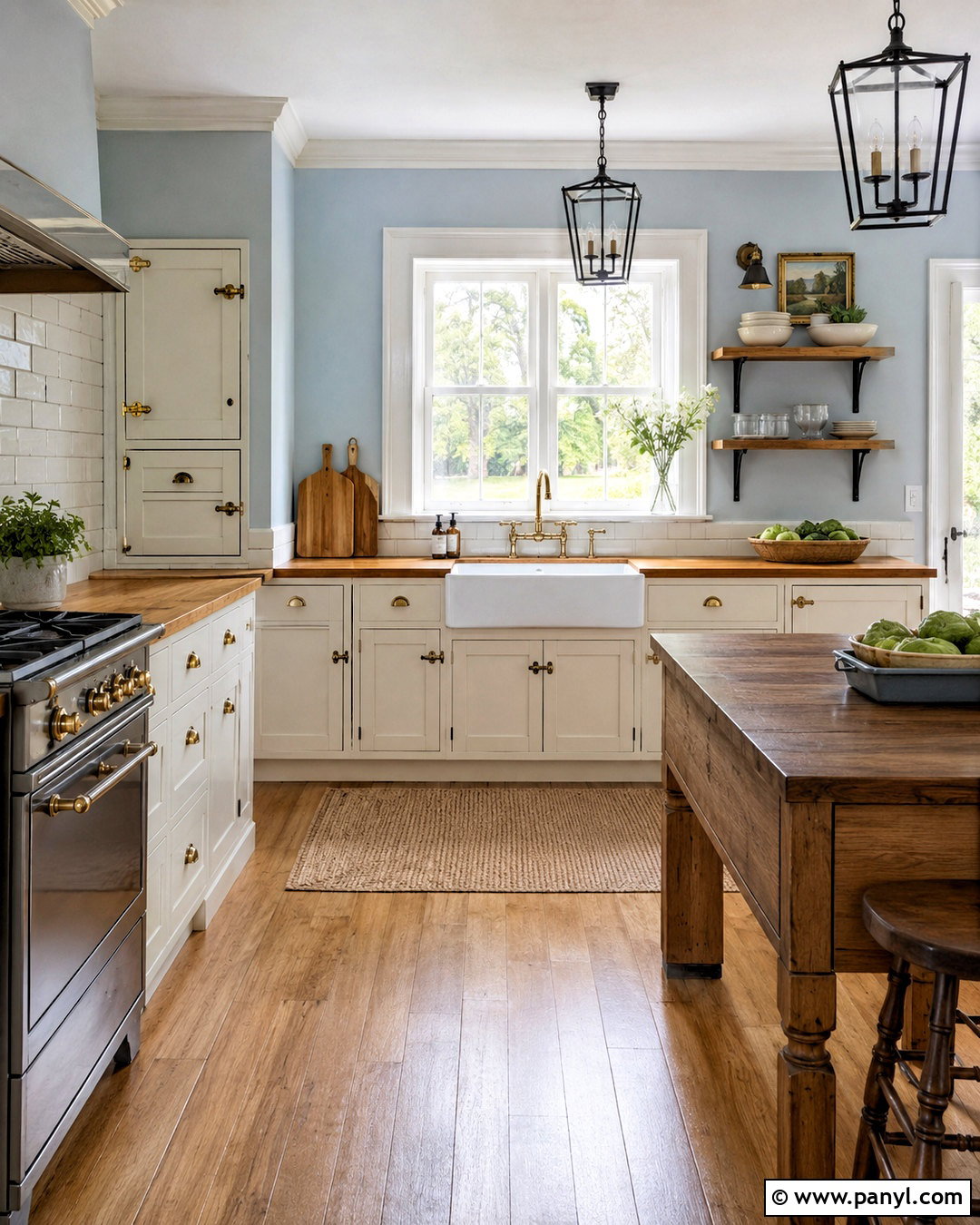 Farmhouse Light Blue Kitchen Walls - 40 light blue kitchen walls