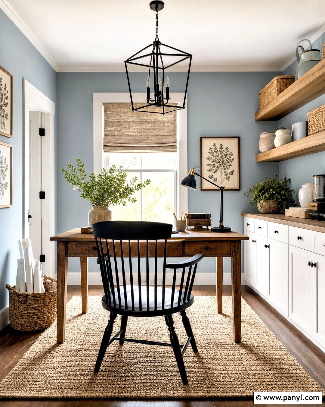 Farmhouse Light Blue Office Walls - 20 light blue office walls