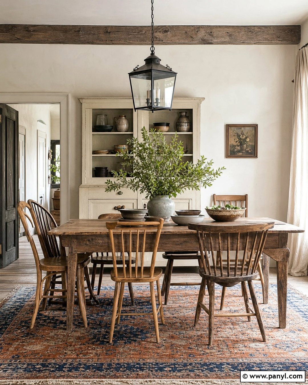 Farmhouse Limewash Dining Room - 35 Line Wash Walls