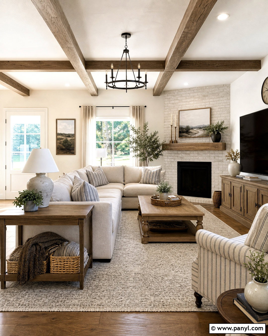 Farmhouse Living Room With Sectional - 20 farmhouse living room ideas