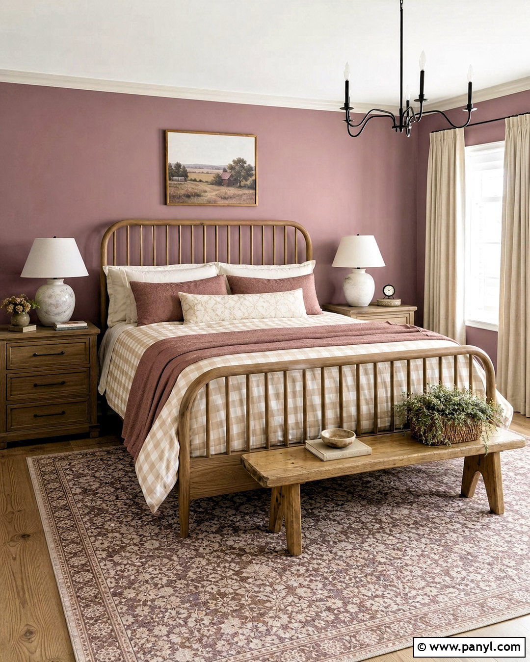 Farmhouse Mauve Bedroom - 20 mauve bedroom ideas