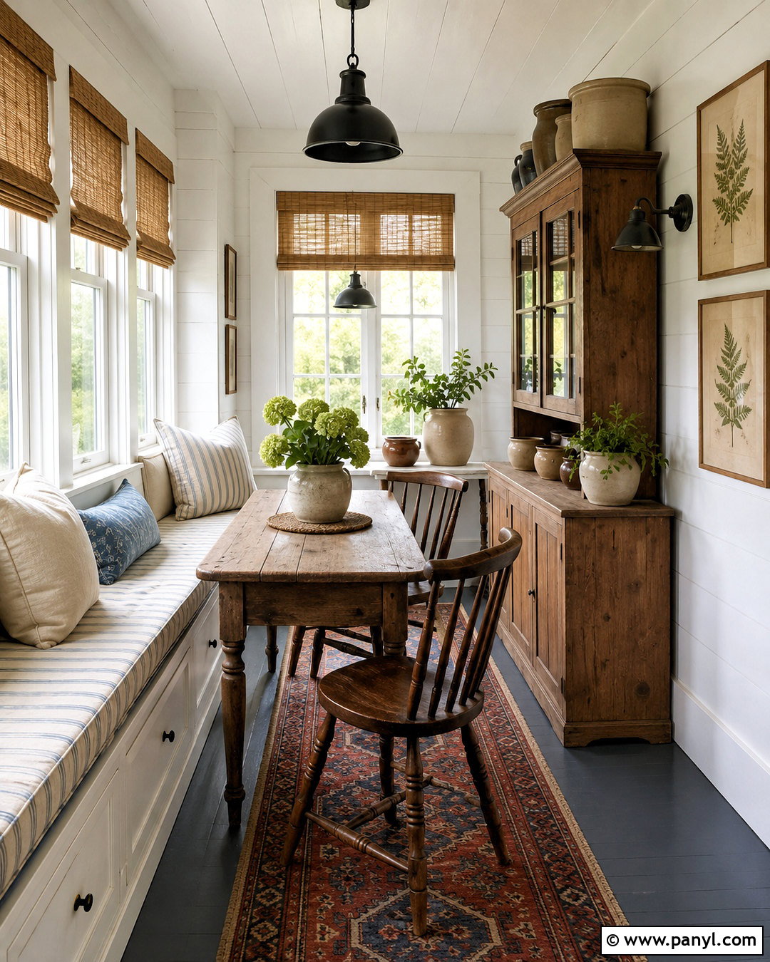 Farmhouse Narrow Sunroom - 20 narrow sunroom ideas