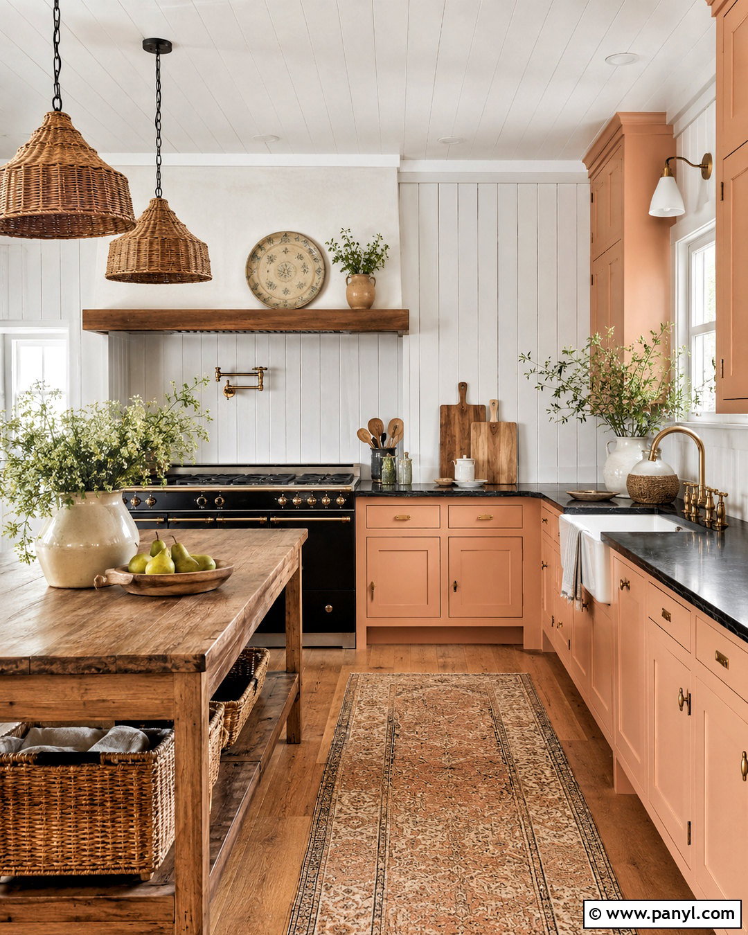 Farmhouse Peach Kitchen Cabinets - 20 peach kitchen cabinets