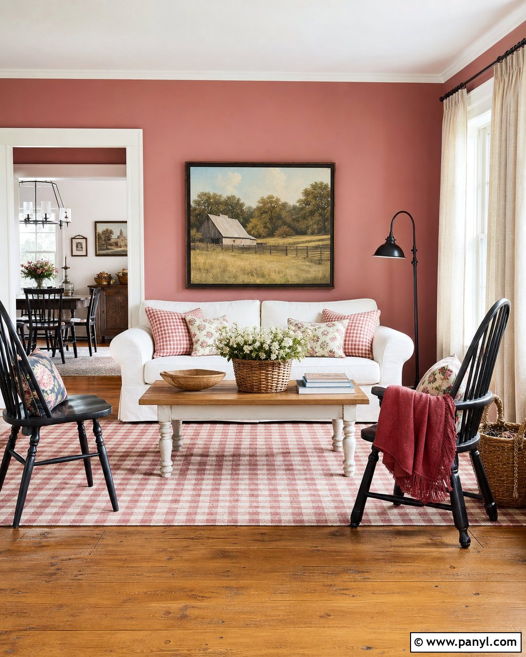 Farmhouse Pink Painted Walls - 35 Pink Painted Walls