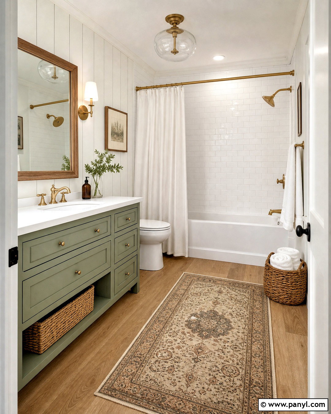Farmhouse Sage Green And White Bathroom - 20 sage green and white bathroom ideas