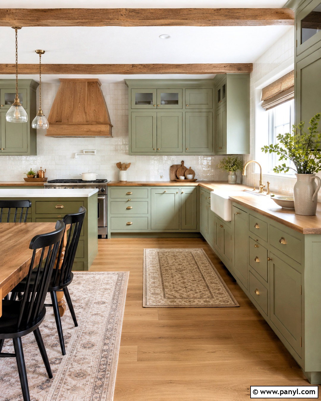 Farmhouse Sage Green And Wood Kitchen - 20 sage green and wood kitchen ideas