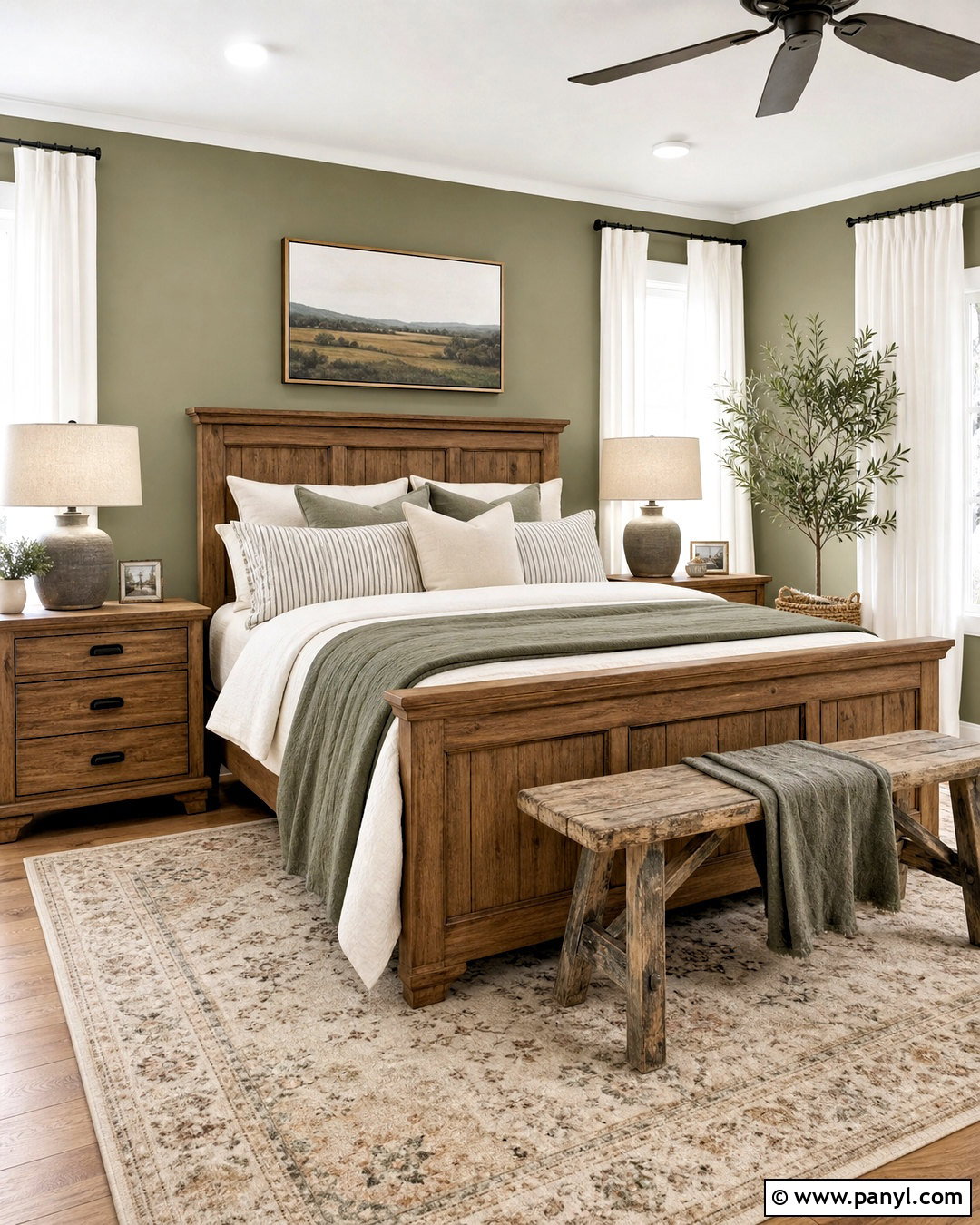 Farmhouse Sage Green Bedroom Walls - 20 sage green bedroom walls