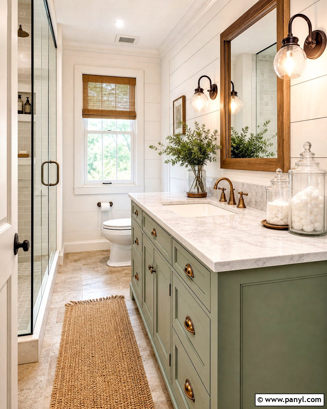 Farmhouse Sea Green Bathroom - 20 sea green bathroom ideas