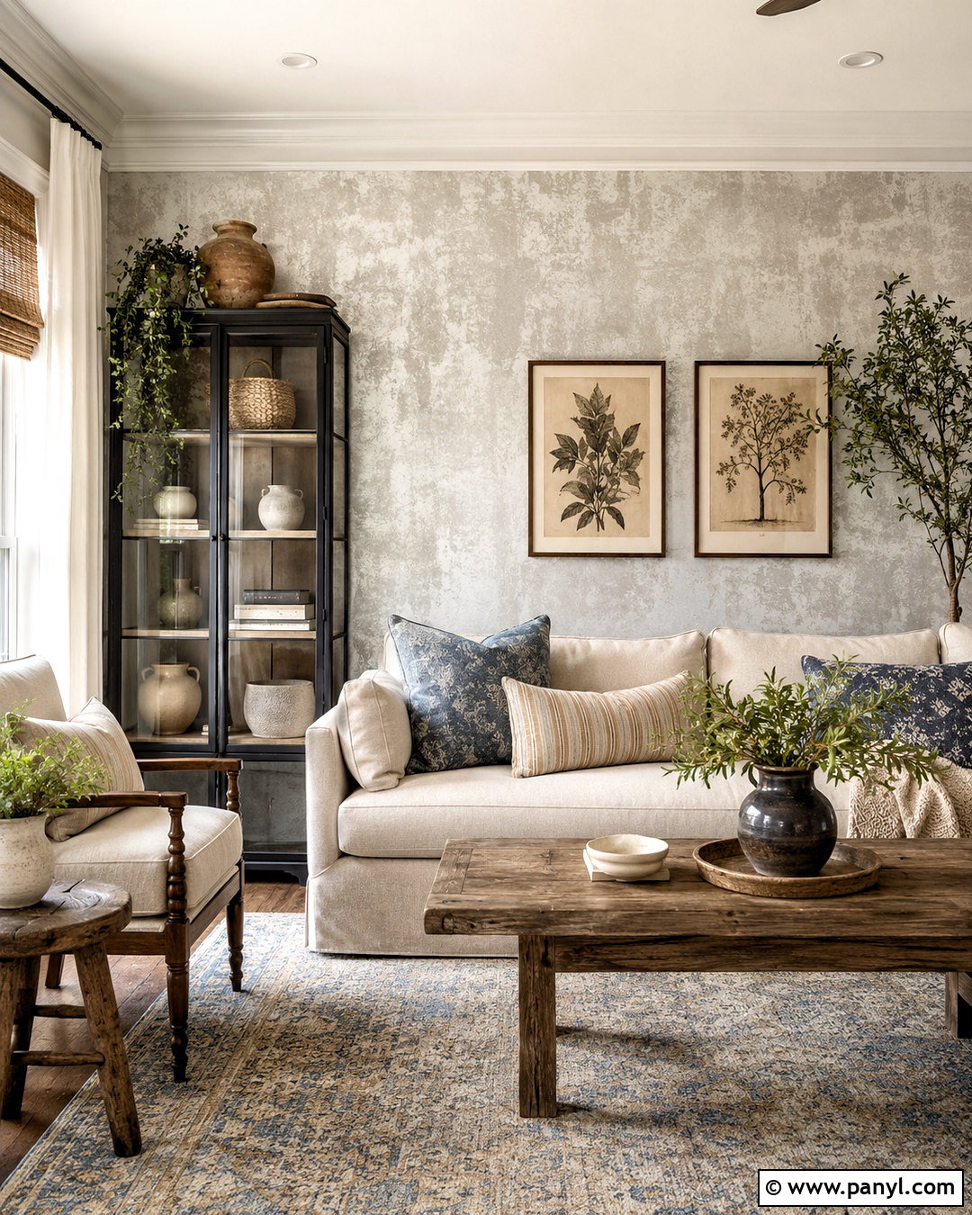 Farmhouse Silver Shimmer Wall - 35 silver shimmer wall ideas
