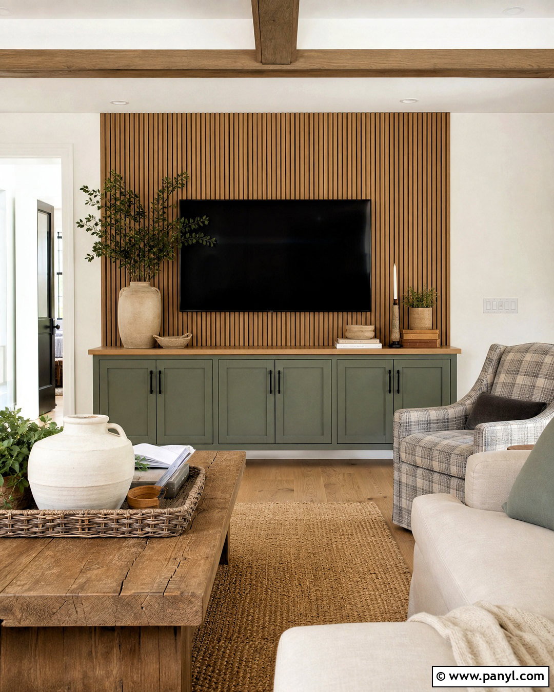 20 Slat Wall Behind TV Ideas for a Sleek, Modern Media Feature