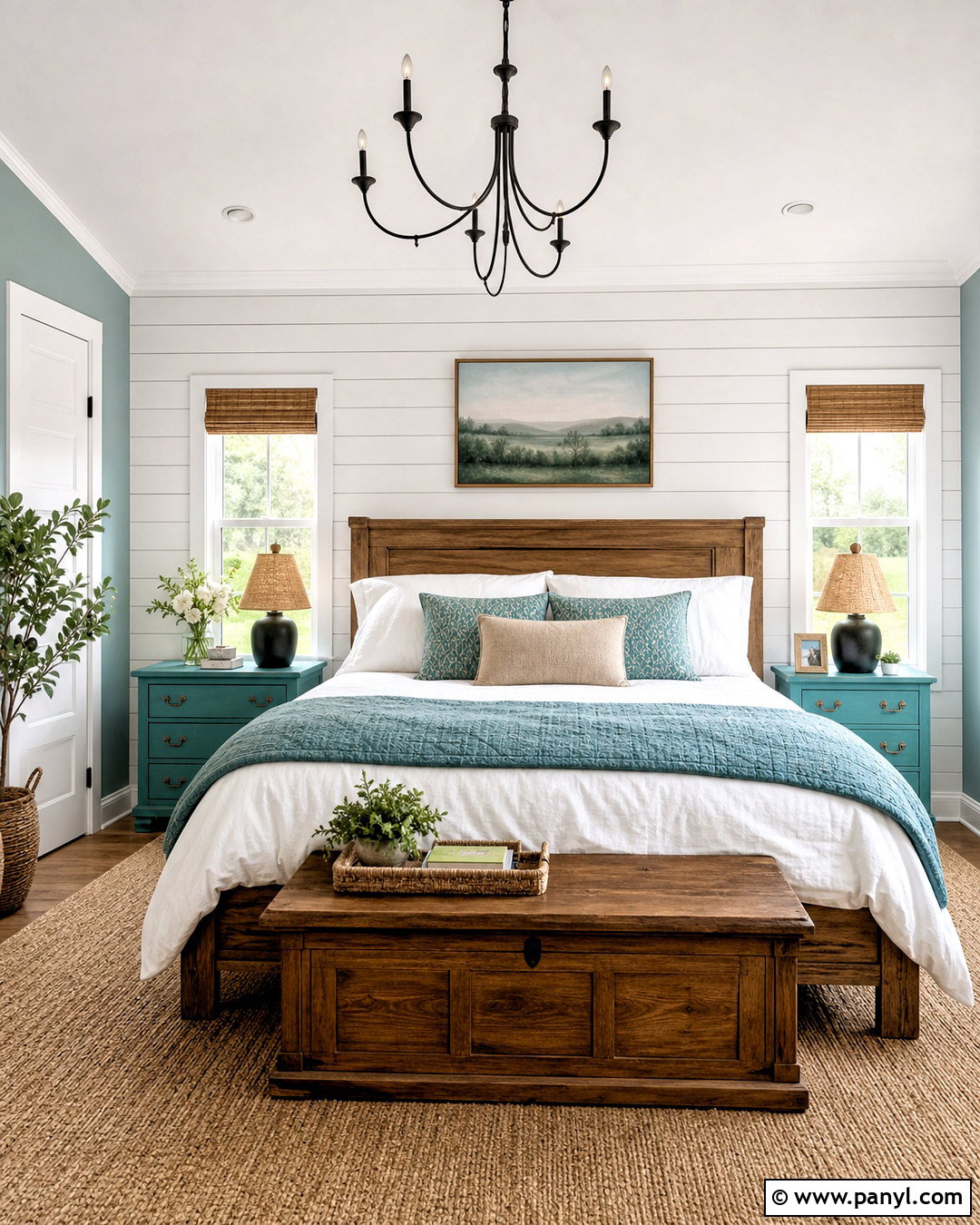 Farmhouse Turquoise Bedroom - 20 turquoise room bedroom ideas