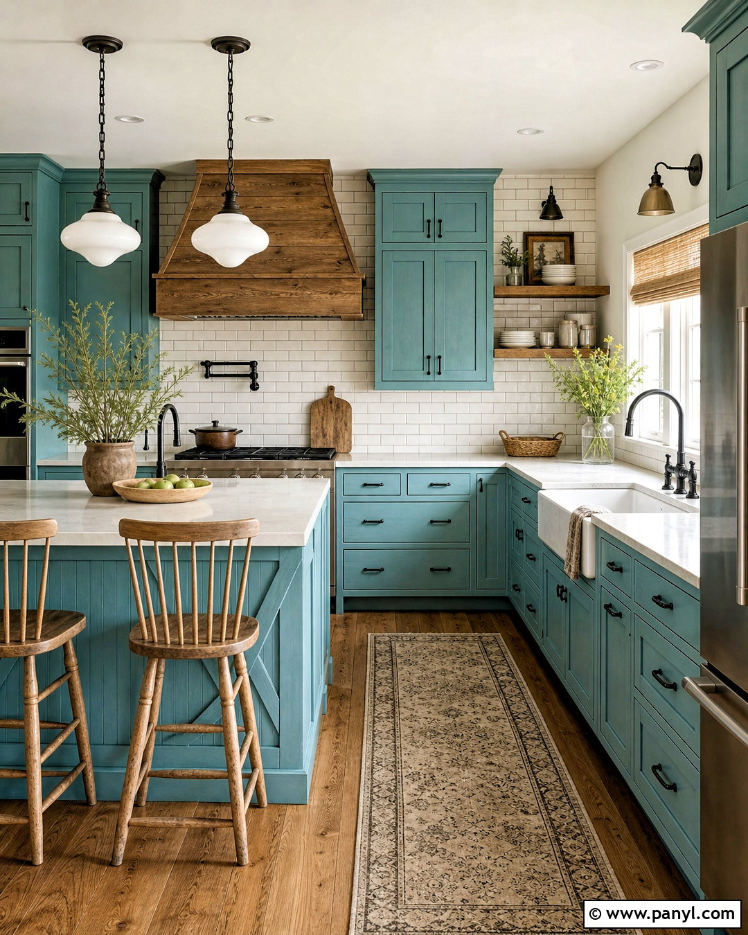 Farmhouse Turquoise Kitchen - 20 turquoise kitchen ideas