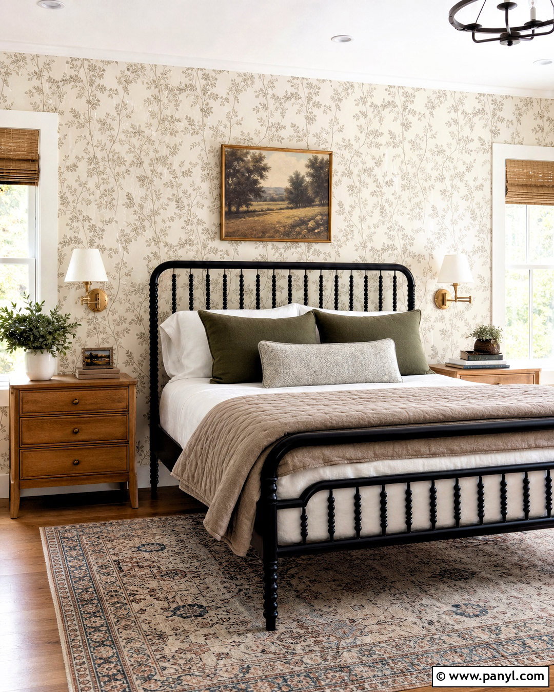Farmhouse Wallpaper Accent Wall - 20 modern farmhouse accent wall ideas