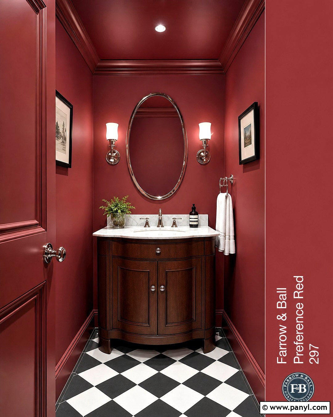Farrow And Ball Preference Red Powder Room - 20 farrow and ball colour chart ideas