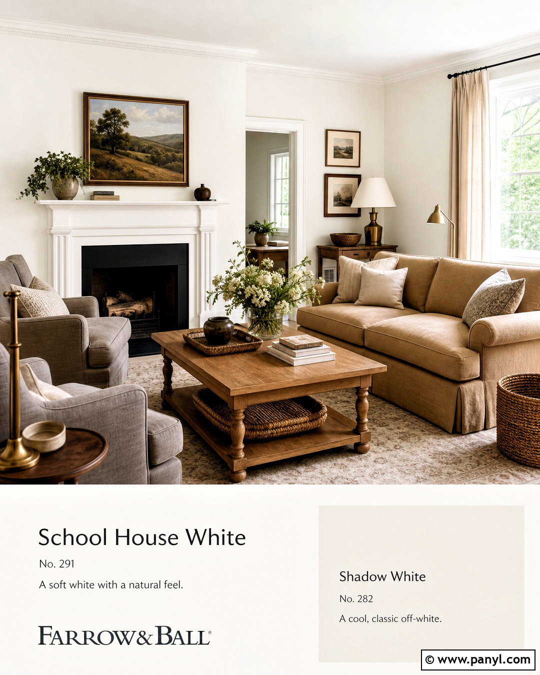 Farrow And Ball School House White Living Room - 20 farrow and ball colour chart ideas