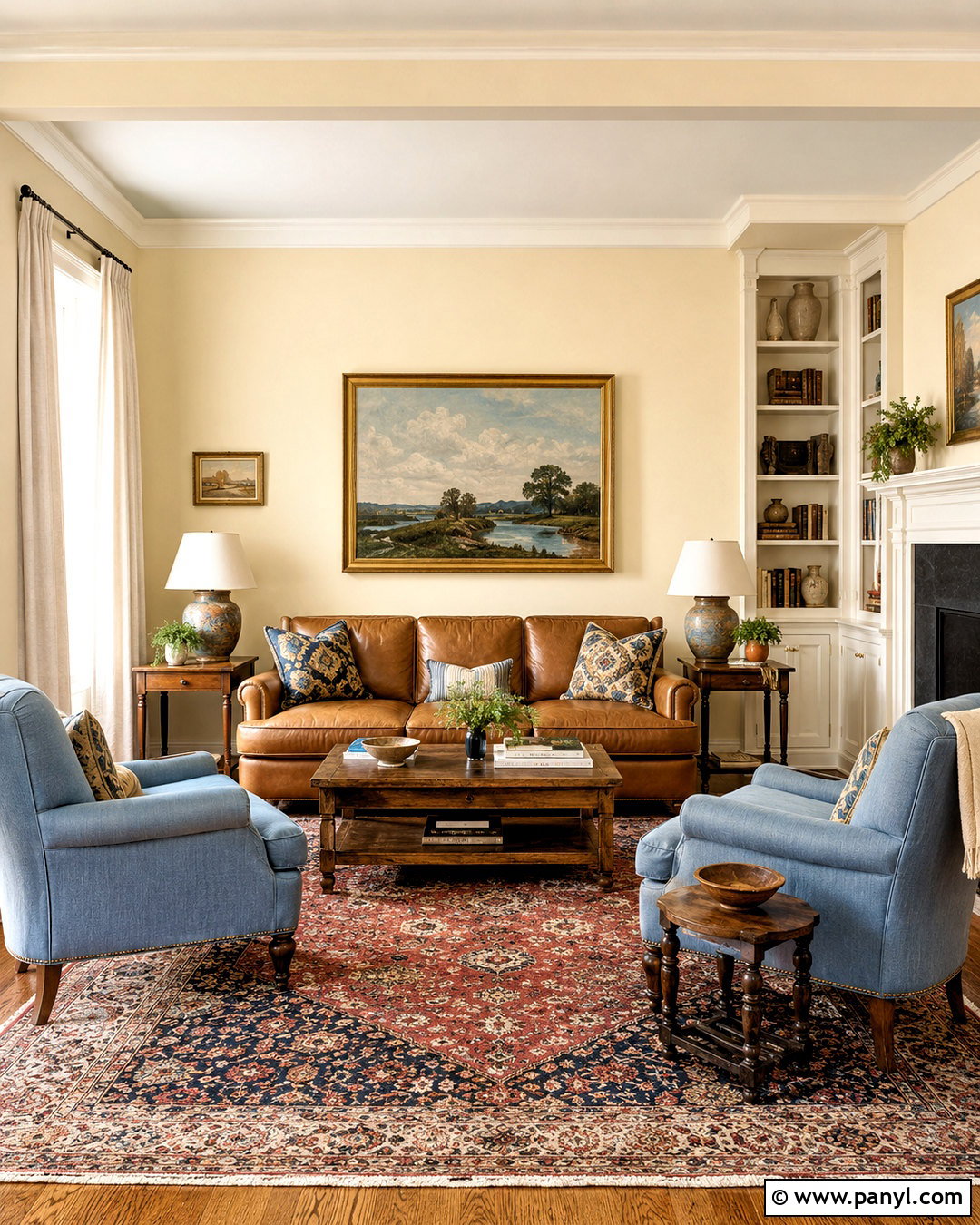 Farrow and Ball Farrows Cream Living Room - 20 butter yellow paint colors