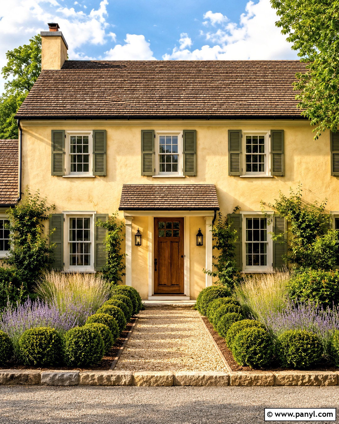 Farrow and Ball Hay House Exterior - 20 butter yellow paint colors