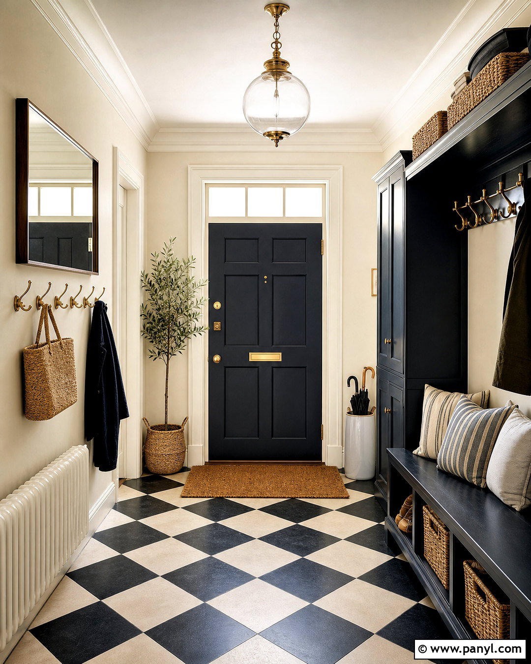 Farrow and Ball Pointing And Railings Entryway - 20 farrow and ball pointing ideas