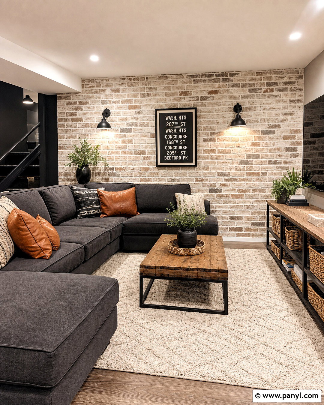 Faux Brick Wall Stencil For Basement - 20 wall stencil ideas