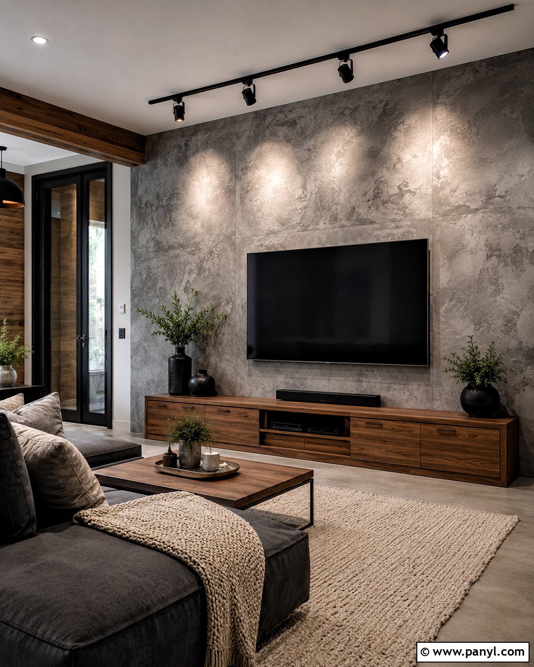Faux Concrete Wall Texture - 20 diy wall texture ideas