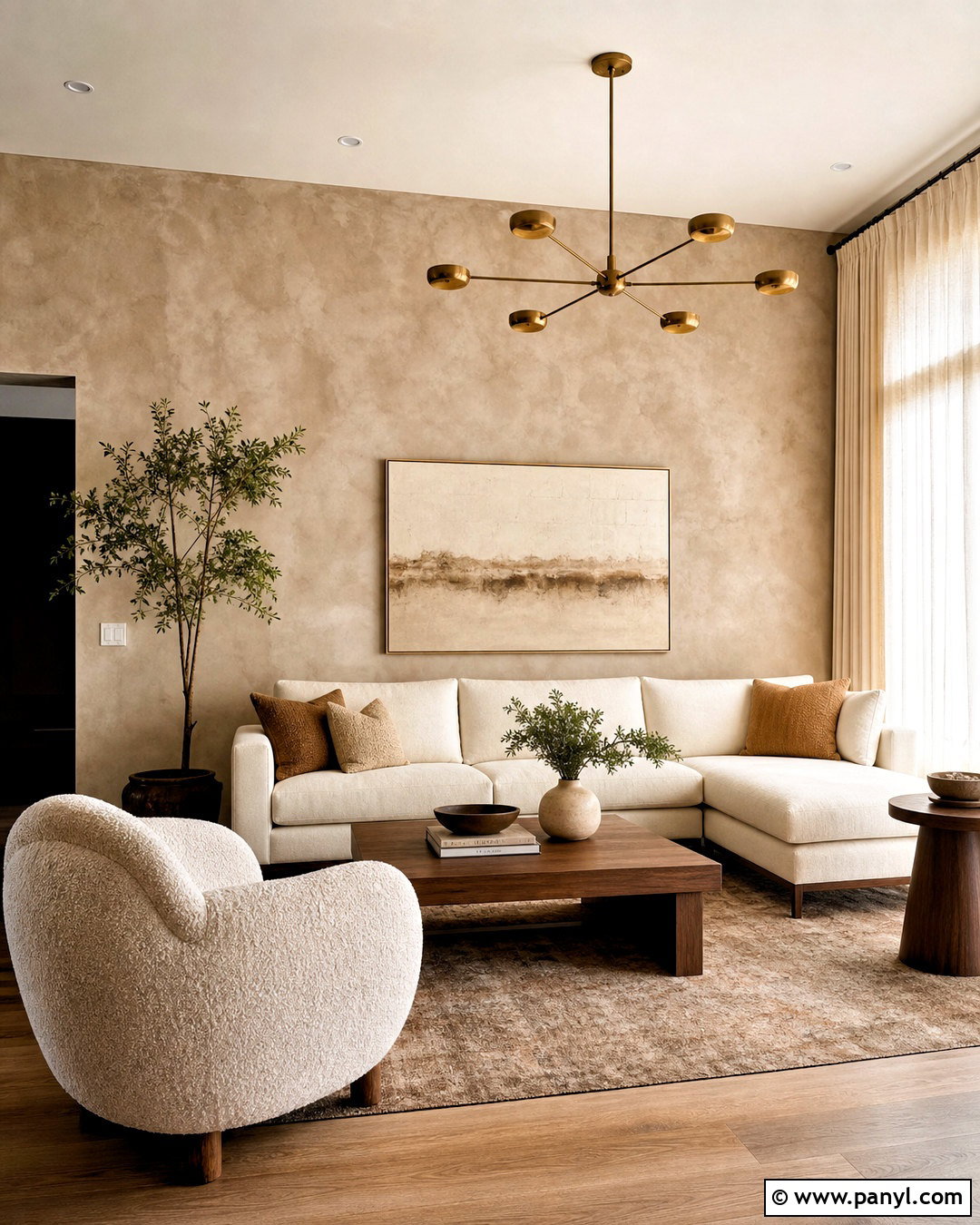 Faux Limewash Accent Wall - 20 diy accent wall paint ideas