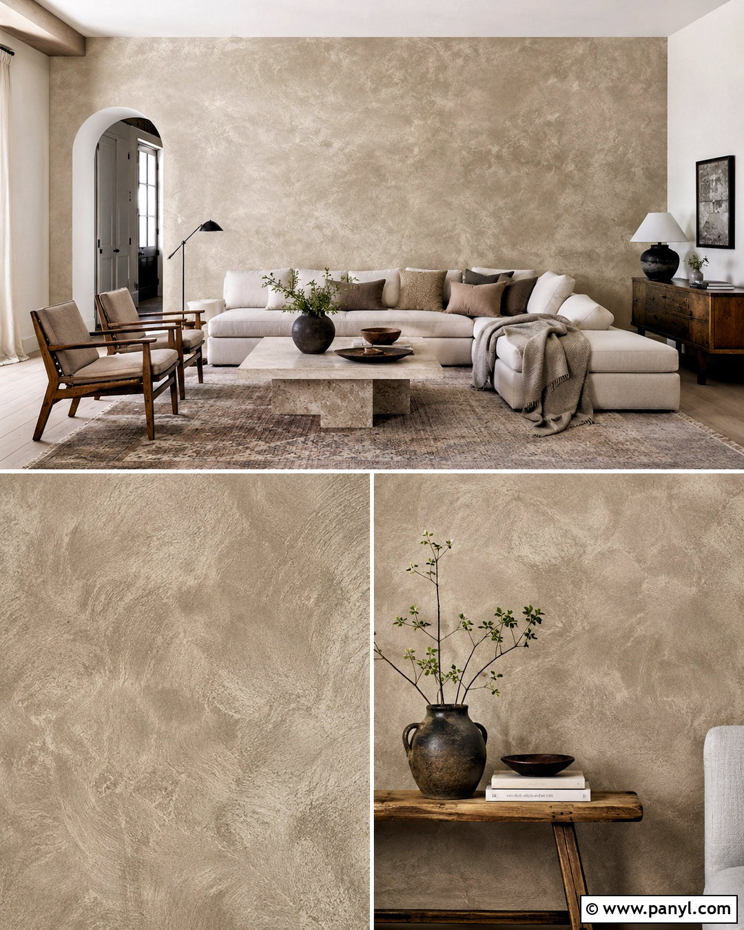 Faux Limewash Accent Wall - 20 diy accent wall ideas painted ideas