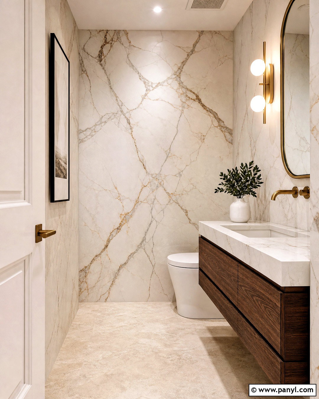 Faux Marble Wall Finish - 20 faux finishes for walls