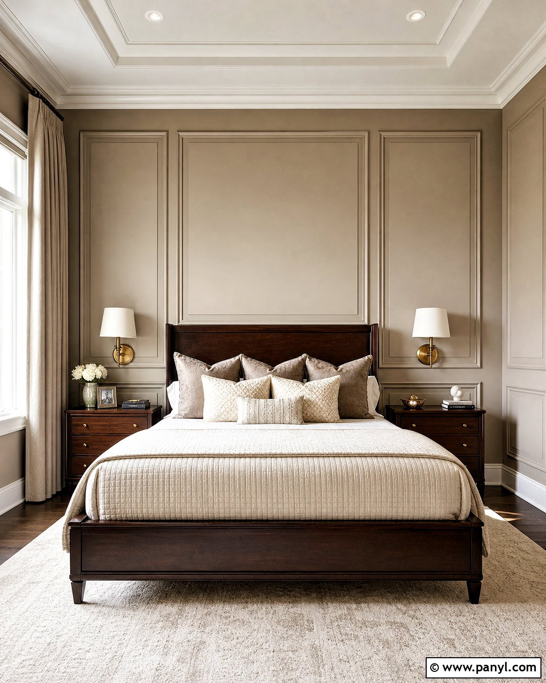 Faux Panel Wall Paint Design - 20 unique wall paint designs