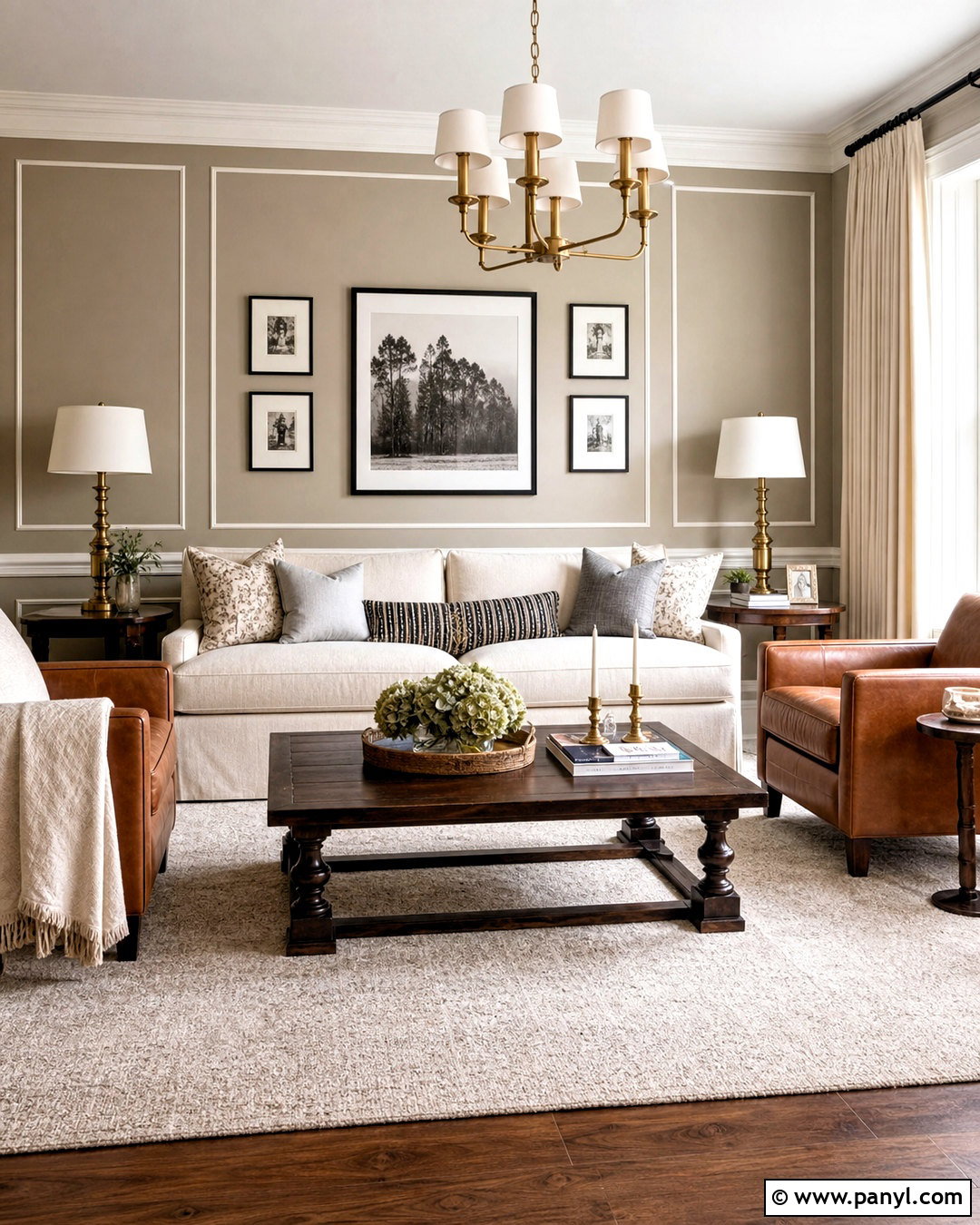 Faux Panel Wall Paint - 20 wall paint designs