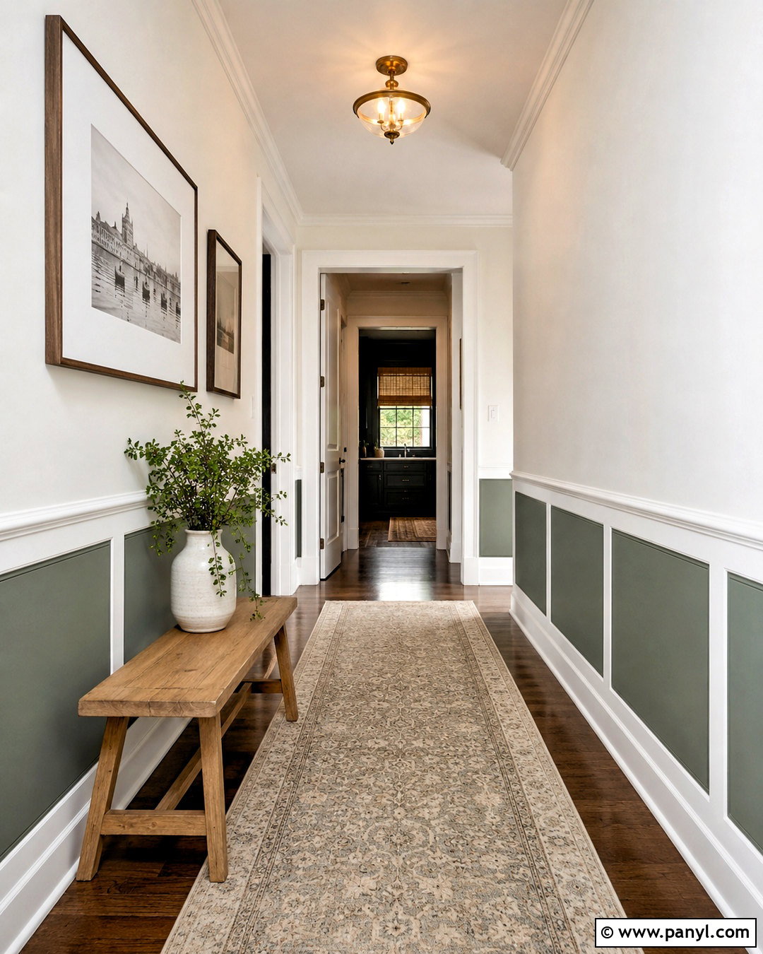Faux Wainscoting Painters Tape Wall - 20 painters tape wall ideas