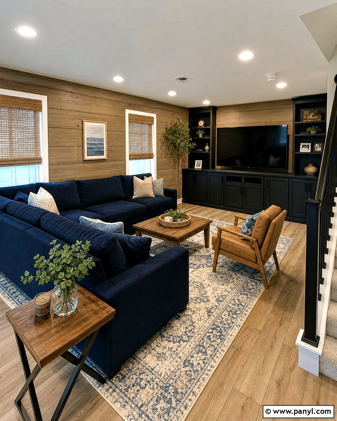 Faux Wood Plank Basement Walls - 20 faux painting walls