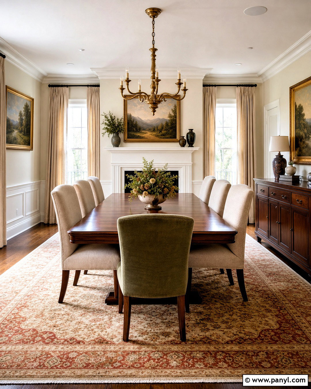 Feather Down Dining Room With Walnut - 20 feather down benjamin moore ideas
