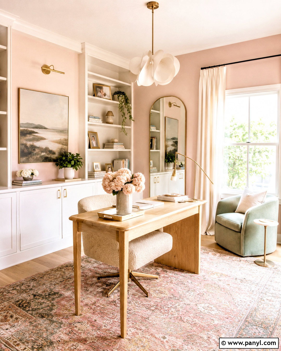 Feminine Office - 20 office decor ideas