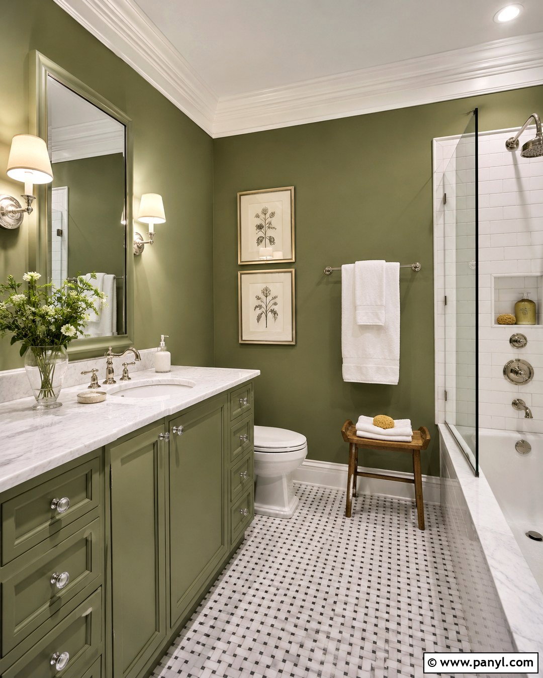 Fern Green Bathroom Walls - 20 Best Green For Bathroom Walls